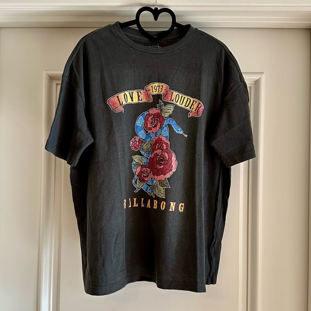 Billabong Love Louder Graphic Short Sleeve Boyfriend Tee Size Various